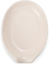 Nat & Jules Matte White Ceramic Oval Spoon Rest, 6 x 4 inch, Ideal for Everyday Use from Kitchen Counter