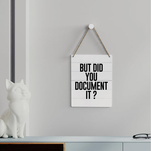 SENJIAN Funny Office Supplies - Rustic Wall Art, Office Accessories, Farmhouse Wall Hanging Decor for Home or Office