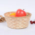 Wooden Berry Baskets 3pcs Mini Woven Basket Round Bread Baskets Fruit Serving Basket Bamboo Storage Organizer Lightweight Food Baskets Candy Gift Container for Home Kitchen by Zerodeko