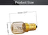 Othmro 6Pcs Microwave Light Bulb 220-240V 220 Microwave Bulb E14, 2700K Warmwhite Oven Light Bulb Appliance Replacement, Incandescent for Refrigerator Microwave by Othmro