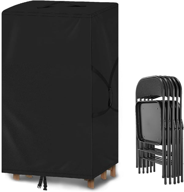 QYILUARE Folding Chair Cover,Water Resistant Folding Chairs Storage Bag with Handles for Metal,Plastic