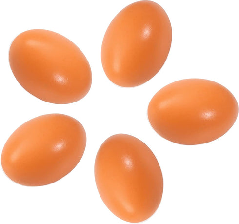Azatemgo Dummy 6 Wooden Eggs Fake Eggs Eggs Nest Eggs Help Laying Hen Agricultural Tool Eggs for Nesting Box PCS