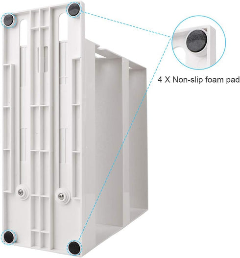 INFILM 2 Tier Spice Rack, Multifunctional Rotating Cupboard Organizer, Swivel Storage Shelf