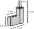 CHBKT 12 oz Countertop, Kitchen Soap Dispenser with Sponge Holder, Dish Soap Dispenser for Kitchen Sink Stainless Steel