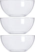 US Acrylic Vista Clear Plastic Bowls Set of 3, 10-inch Salad & Serving Bowls, BPA-free, 135 oz Capacity