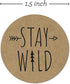 Rustic Mountain Baby Shower Stickers / 500 Gender Neutral 1.5" Adventure Birthday Party Labels / Made in The USA
