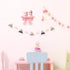 DOITOOL Wooden Floating Shelf Wall Mounted, Nordic Style Butterfly Semicircle Storage Shelf for Wall, Decoration