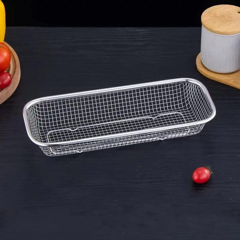 Dishwasher Silverware Basket, Stainless Steel Cutlery Holder, Countertop Utensil Storage