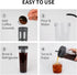 Portable Cold Brew Coffee Maker, 34oz Iced Coffee Maker with Leak-Proof Removable Fine Mesh Filter for Camping