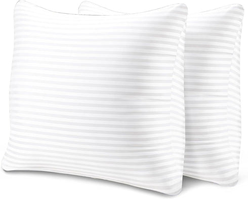 EvZ Premium Pillow Insert Sham - Square Form Polyester (18" X 18", Set of 2)