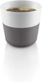Eva Solo 2 Lungo Tumbler Mugs, 8 oz Porcelain Coffee Cups, Grey