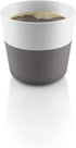 Eva Solo 2 Lungo Tumbler Mugs, 8 oz Porcelain Coffee Cups, Grey