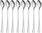 Long Handle Spoon Set of 8, Premium Stainless Steel Coffee Stirrers, Ice Cream, Cocktail, Tea Spoons, Silver