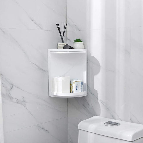 Multifunction Bathroom Kitchen Corner Locker Cosmetic Storage Rack Cabinet Storage Shelf Rotating Triangle Shelf