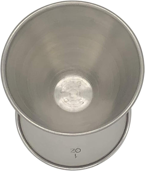 Hudson & Lane Stainless Steel Cocktail Barware Double Measuring Jigger, 1 oz x 1.5 oz