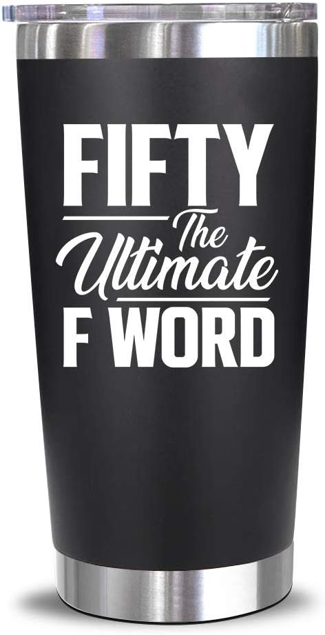 NewEleven 50th Birthday Gifts for Men Women - 1975 Decorations, 20 Oz Tumbler for 50 Year Old Gift for Mom, Dad, Wife,