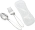 VANRA 2 Pieces Children Fork and Spoon Set with Travel Case, 18/8 Stainless Steel Kids Flatware Set