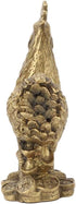 Hilitand Brass Luck Rooster Chicken Statue, Feng Shui Decor for Good Luck and Wealth, 10cm/3.94in