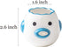 Egg Yolk Separator ZOSTLAND, HQ Creative Ceramics Cute Little Chicken for Baking Assistant Tool (Upgrade Blue Chick)