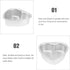 Luxshiny 5pcs Mini Heart Cake Pans, 4 Inch Aluminium Bakeware for Wedding, Birthday, Valentine’s Day