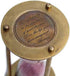 Brass Hourglass with Inspirational Quote, Go Confidently by Thoreau, Motivational Gift with Leather Case