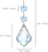 20pcs 50mm Clear Maple Leaf Crystal Chandelier Prism Pendant Parts, Suncatchers Hanging Crystals Beads for Chandelier