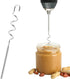 homfanseec Tool(11.81inch) Peanut Butter Stirrer Stainless Steel,Peanut Butter Mixer Hand Crank, Peanut Butter Stirrer
