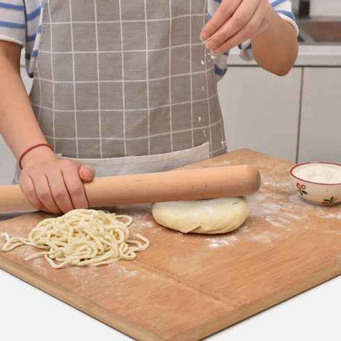 12-inch Wooden Rolling Pin for Baking, French Wood Dough Roller for Pizza, Pie, Cookie, and Pastry