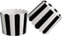 100 Pack Black and White Stripes Muffin Liners - Elegant Baking Cups for Cupcakes, Birthday Parties, Weddings