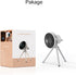 Portable Quiet Desk Fan, 3 Speeds Adjustable Small Fan with 3 Light, USB Cooling Air Circulator for Office, Home (White)
