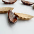 Japanese Natural Wooden Leaf Shape Chopstick Rest, 6 Pack Spoon Fork Knife Holder (Q151010)