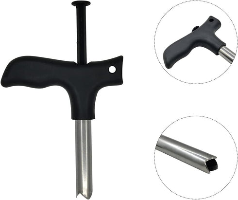 zhuohai Stainless Steel Coconut Opener Tool, Safe & Easy Straw Hole Maker for Young & Mature Coconuts