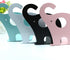 1 Leoyoubei Vintage Bookends with Felt Pads to Protect Bookshelf Bookcase Non-slip heavy steel Elephant pairs white