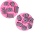 Cestony 2Pcs Chinese New Year Series Silicone Molds for DIY Cake Fondant Biscuit Cookies Soap Sugar Pudding Chocolate