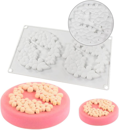 Flower Cloud Shaped Donut Silicone Mold, DIY Chocolate Baking Tools, Cake Decoration Accessories Bakeware