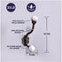 IndianShelf 2 Packs Decorative Coat Hooks, Unique Wall Hooks, Kids Iron Coat Rack, White