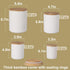 Set, Set 4 Sweejar Kitchen Canisters Ceramic Food Storage Jar Stackable Containers with Airtight Seal Wooden Lid