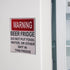 Warning Beer Fridge Magnet, Funny Sign Magnet Stickers, DO NOT Put Food or Water in This Fridge