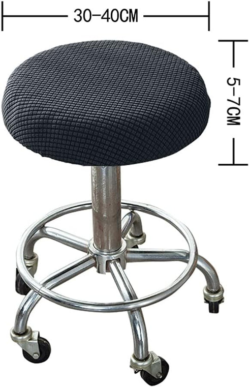 Garneck 1pc Round Stool Cover Stool Seat Slipcover Counter Stool Covers Bench Covers Copertura Rotonda Della Outdoor Recliners Garden Chair Cover Dining Chair Polyester Office Back Cover by Garneck
