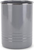 Nat & Jules Charcoal Grey Iron Metal Kitchen Crock, 6.75 x 5 Utensil Holder for Countertop