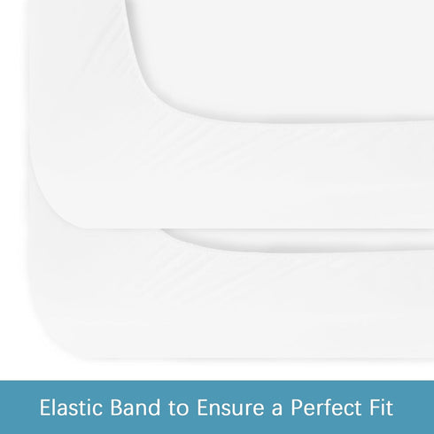 2 Pack 14", Queen Mattress Protector Waterproof, Noiseless & Soft Coverage Queen Size Mattress Cover Fitted Sheets