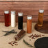 TOBWOLF 12PCS Glass Spice Jars - 50ml / 1.7oz Transparent Containers with Aluminum Lids for Home Kitchen Storage
