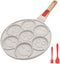 Pancake Pan with 7 Holes, Non Stick Mini Crepe Pan with Detachable Handle