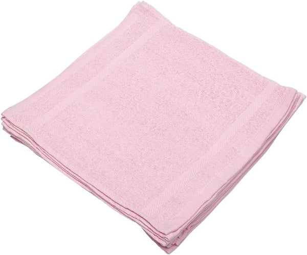 Linteum Textile Face Towel Set, 13x13 Inch, 100% Soft Cotton, 16 Single