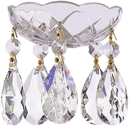 Crystal Asfour 1 Piece - 4-Inch 5 Holes - Clear Asfour Crystal 30% Lead