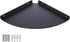 YUjieSTC Corner Shelf, 3.0mm Aluminum Alloy Corner Shelf wall Mounted, for Offices, Bedrooms,