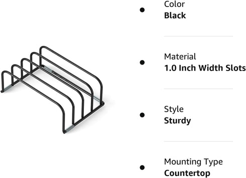 Cutting Board Storage Rack, Compact Organizer for Bakeware and Cookie Sheets