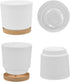 ZMTECH Plant Pots Set of 3, 8'' Self Watering Plastic Planter with Drainage Hole and Saucer for Indoor Outdoor