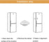 White Fridge Lock, 2 Pack with 4 Keys, Childproof Refrigerator Locks, Freezer and Drawer Lock, No Tools Required