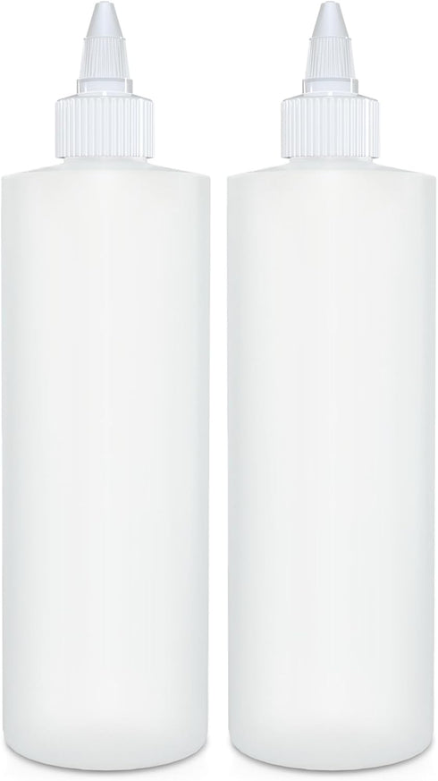 BRIGHTFROM Condiment Squeeze Bottles, 12 OZ Empty Squirt Bottle with Twist Top